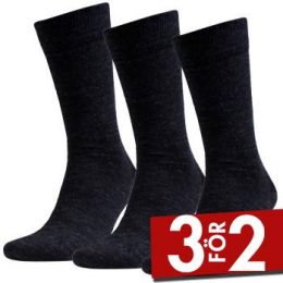Amanda Christensen Strumpor 3P Grade Merino Wool Sock Antracit Strl 39/42