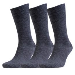 Amanda Christensen Strumpor 3P Grade Merino Wool Sock Mörkgrå Strl 43/46