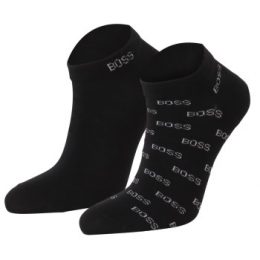 BOSS Allover Printed Ankle Sock Strumpor 2P Marin Strl 39/42 Herr