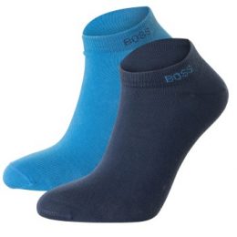 BOSS Color Combed Cotton Socks Strumpor 2P Blå Strl 39/42