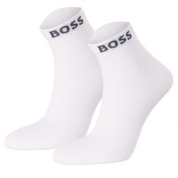 BOSS Cotton Mix Ankle Sock Strumpor 2P Vit Strl 39/42 Herr