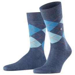 Burlington Strumpor Edinburgh Wool Sock Ljusblå Strl 40/46 Herr