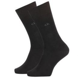 Calvin Klein Strumpor 2P Carter Casual Flat Knit Sock Svart Strl 39/42 Herr