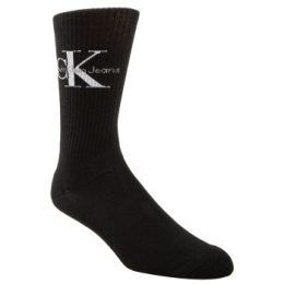 Calvin Klein Strumpor Desmond Logo Rib Socks Svart Strl 40/46 Herr