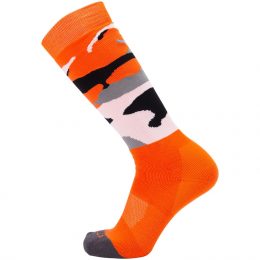 Camo Ski Sock, Orange, M, Bula
