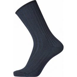 Egtved Strumpor Wool No Elastic Rib Socks Mörkblå Strl 40/45