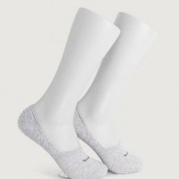 Gant 2-Pack Strumpor Solid Invisible Socks Grå