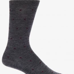 Grey & Burgundy Socks Utica