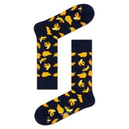 Happy socks Strumpor Banana Sock Svart mönstrad bomull Strl 41/46