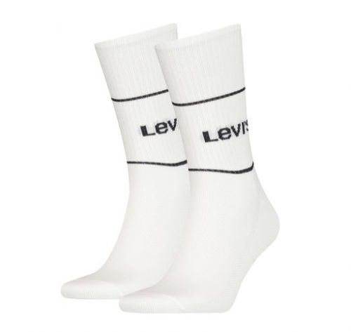 Levis Short Cut Logo Sport 2p, White, 43-46, Strumpor