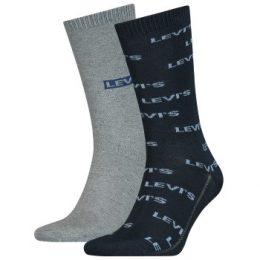 Levis Strumpor 2P Logo Regular Socks Blå Strl 39/42