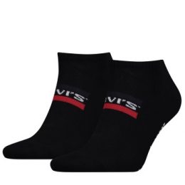 Levis Strumpor 2P Sportswear Logo Low Cut Sock Svart Strl 39/42