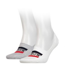 Levis Strumpor Sportswear Logo Low Rise Sock Vit/Grå Strl 43/46