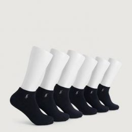Polo Ralph Lauren 6-Pack Strumpor Low Cut Sock Svart