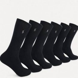 Polo Ralph Lauren Strumpor 6-Pack Sport Sock Svart