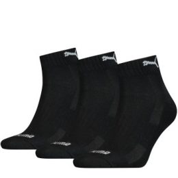 Puma Strumpor 3P Cushioned Quarter Sock Svart Strl 39/42