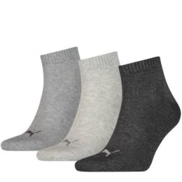 Puma Strumpor 3P Quarter Socks Grå Strl 39/42