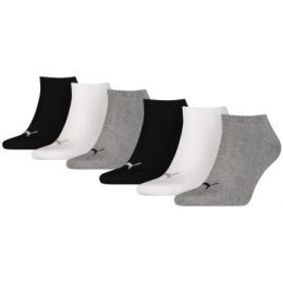 Puma Strumpor 6P Basic Sneaker Socks Svart/Grå Strl 43/46