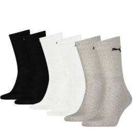 Puma Strumpor 6P Sport Socks Grå/Svart Strl 39/42