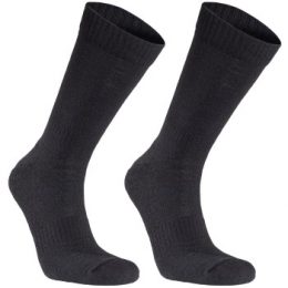 Seger Strumpor 2P Basic Wool Sock Svart Strl 39/42