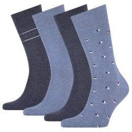 Tommy Hilfiger Strumpor 4P Men Classic Socks Tin Giftbox Blå Strl 39/42 Herr