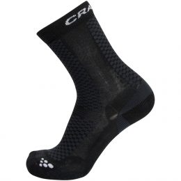 Warm Mid 2-Pack Sock, Black/White, 43-45, Craft